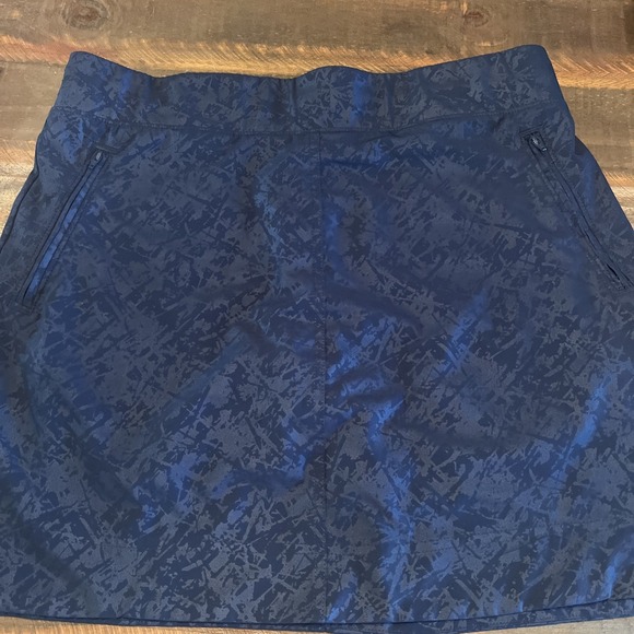 Orvis Pants - Orvis Dark Blue Printed 4 Pocket Athletic Tennis Hiking Skort Womens Size Large